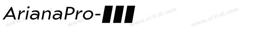 ArianaPro字体转换