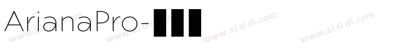 ArianaPro字体转换