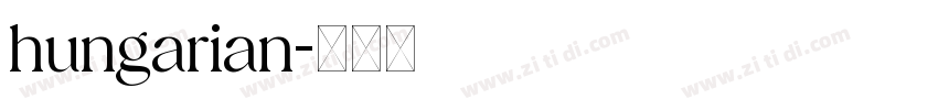 hungarian字体转换