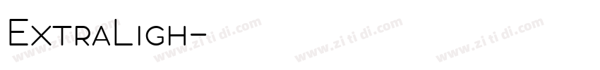 ExtraLigh字体转换