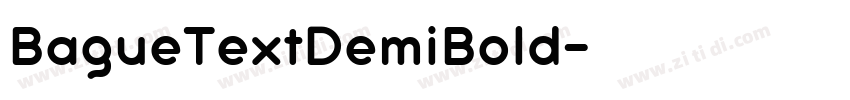 BagueTextDemiBold字体转换