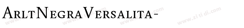 ArltNegraVersalita字体转换 ArltNegraVersalita字体转换