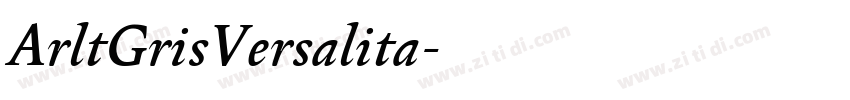 ArltGrisVersalita字体转换