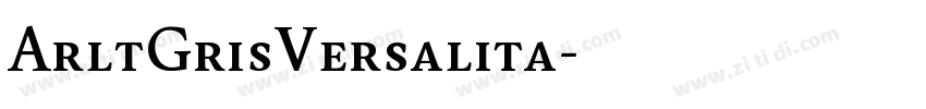 ArltGrisVersalita字体转换