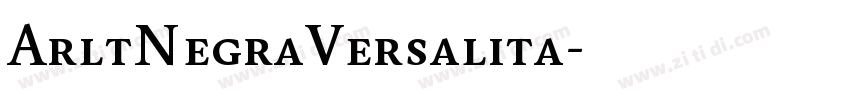 ArltNegraVersalita字体转换 ArltNegraVersalita字体转换