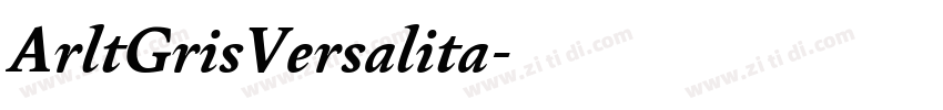 ArltGrisVersalita字体转换