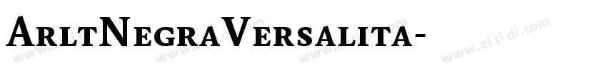 ArltNegraVersalita字体转换 ArltNegraVersalita字体转换