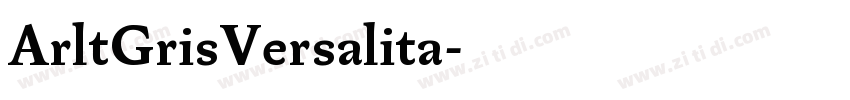ArltGrisVersalita字体转换