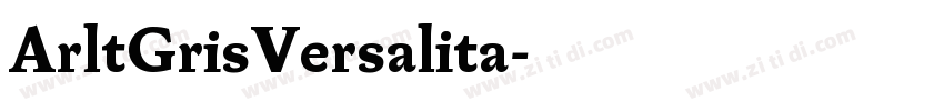 ArltGrisVersalita字体转换