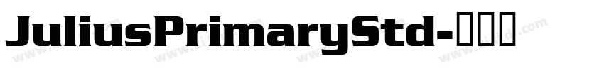 JuliusPrimaryStd字体转换