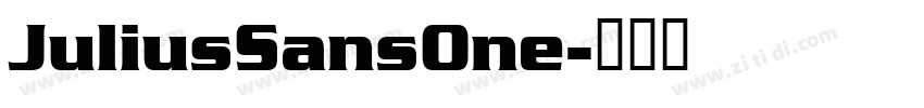 JuliusSansOne字体转换