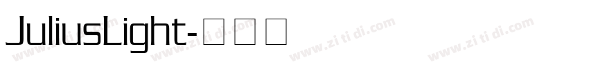 JuliusLight字体转换
