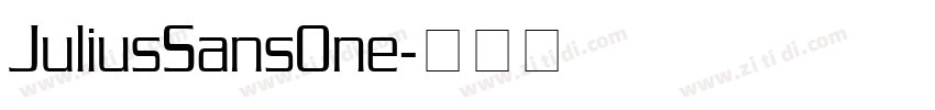 JuliusSansOne字体转换