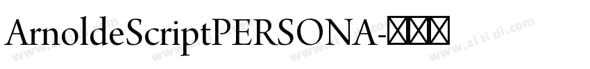 ArnoldeScriptPERSONA字体转换