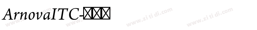 ArnovaITC字体转换