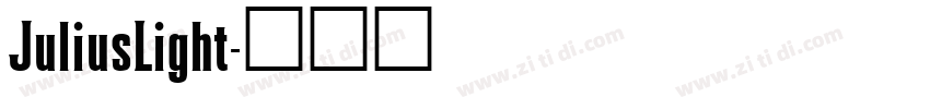 JuliusLight字体转换