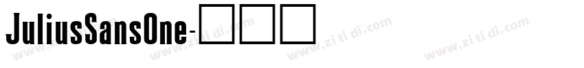 JuliusSansOne字体转换