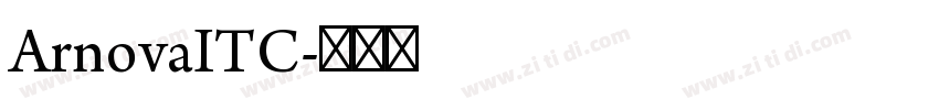 ArnovaITC字体转换
