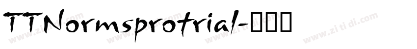 TTNormsprotrial字体转换
