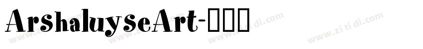 ArshaluyseArt字体转换
