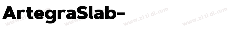 ArtegraSlab字体转换