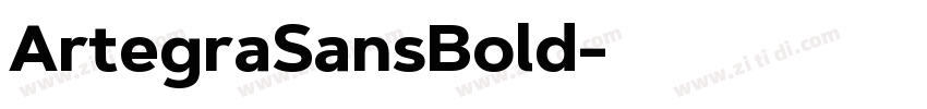 ArtegraSansBold字体转换