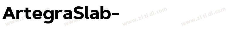 ArtegraSlab字体转换