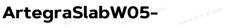 ArtegraSlabW05字体转换