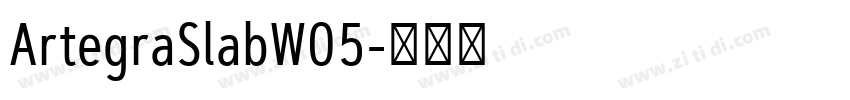 ArtegraSlabW05字体转换