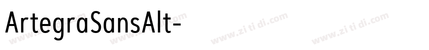 ArtegraSansAlt字体转换