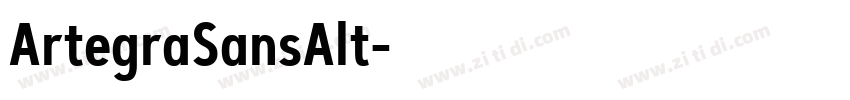 ArtegraSansAlt字体转换