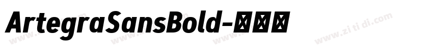 ArtegraSansBold字体转换