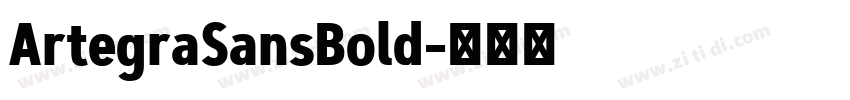 ArtegraSansBold字体转换