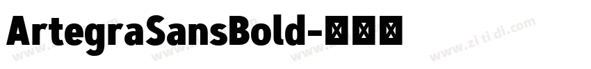 ArtegraSansBold字体转换