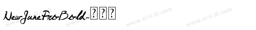 NewJuneProBold字体转换