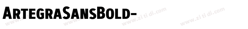 ArtegraSansBold字体转换