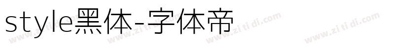 style黑体字体转换