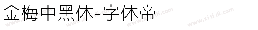 金梅中黑体字体转换