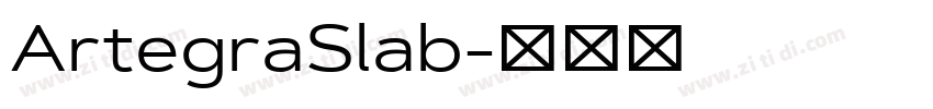 ArtegraSlab字体转换