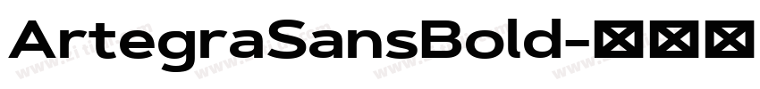 ArtegraSansBold字体转换