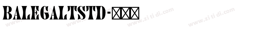 BalegaLTStd字体转换