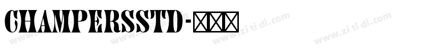 ChampersStd字体转换