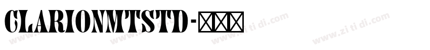 ClarionMTStd字体转换