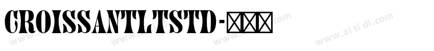 CroissantLTStd字体转换
