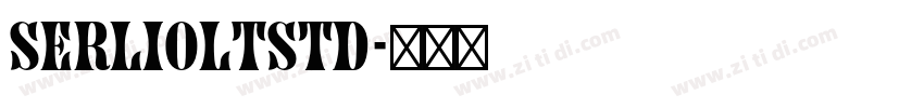 SerlioLTStd字体转换