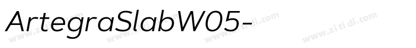 ArtegraSlabW05字体转换