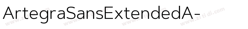 ArtegraSansExtendedA字体转换