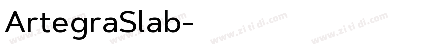 ArtegraSlab字体转换
