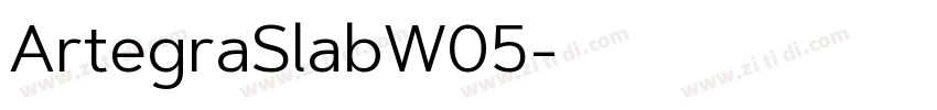 ArtegraSlabW05字体转换