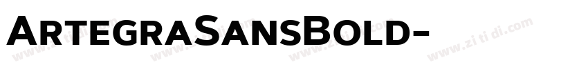 ArtegraSansBold字体转换